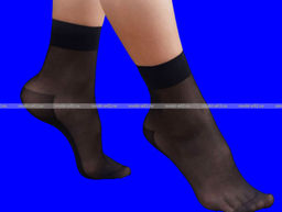 Цена за 10 пар. Casandhud носки капрон женские чёрные с пяткой