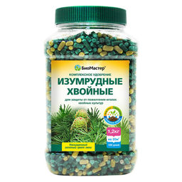 Компл. мин. удобр. Биомастер Изумрудные хвойные, банка 1,2кг