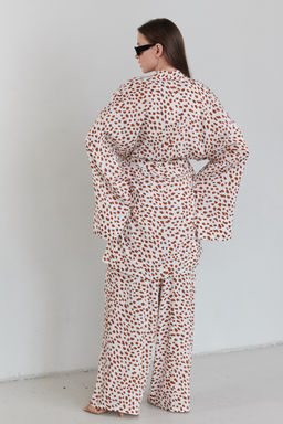 Костюм SET056/03/Молочный, коричневый