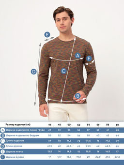 Футболка мужская длинный рукав GREG G165-KM-OR1059 (бордо)  фото 8