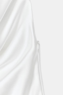 VESTIDO MINI SATINADO FAJ?N / Blanco - Zara фото 8