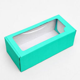 Цена за 5 шт. Коробка самосборная, с окном, мятная, 16 х 35 х 12 см МИКС - UPAK LAND фото 5