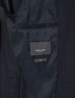 Lacivert Slim Fit Y_n Kar___ml_ Bal_ks_rt_ Ceket