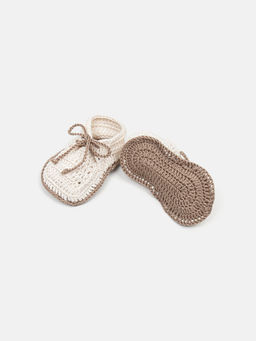 Пинетки вязаные Молоко 0+ - Bungly фото 5