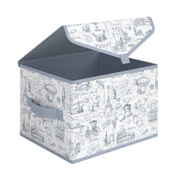 VAL TI-BOX-TS Короб стеллажный с крышкой, малый, 30*25*20 см, TRAVELLING INDIGO, шт