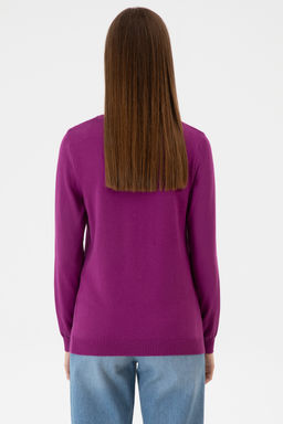 KadДn Violet V Yaka Basic Kazak