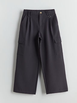 Wideleg Pileli K?z ?ocuk Pantolon