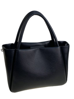 Женская сумка из искусственной кожи, цвет черный
