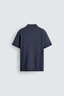 RIB KNIT POLO SHIRT - Zara фото 16