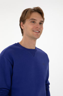 Erkek Mor Basic Sweatshirt Sepette S_rpriz _ndirim - U.s. polo assn фото 2