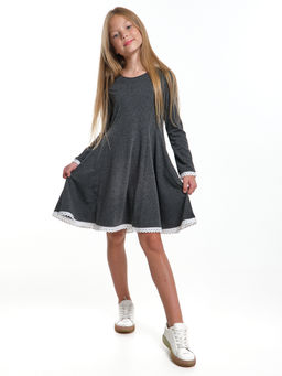Платье для девочки в школу серое 22-2846 графит - Mini maxi фото 4