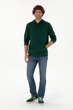 Erkek Koyu Ye_il Basic Sweatshirt Sepette S_rpriz _ndirim - U.s. polo assn фото 4