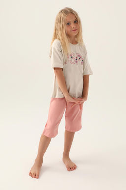 K_z _ocuk Bej Pijama Tak_m_ Sepette S_rpriz _ndirim - U.s. polo assn фото 3