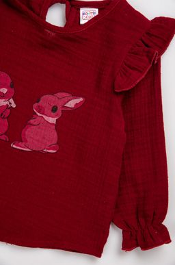 Хлопковая кофточка для девочки из муслина Bonito  фото 8