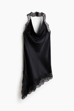 Vestido halter de sat?n
