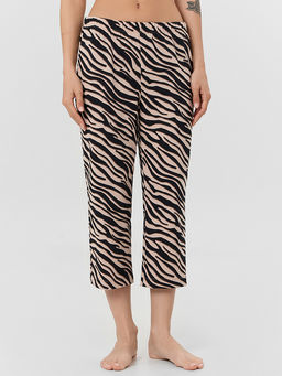 Бриджи домашние женские с анималистичным принтом