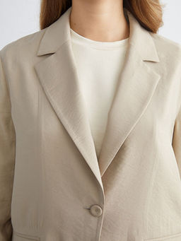 Gabardin Kad?n Blazer Ceket
