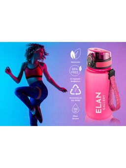 Бутылка для воды 350 мл 6,8*6,8*17 см "Style Matte" фуксия