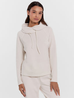 Худи женское домашнее кремовое белый песок 502623-1