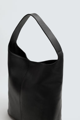 LEATHER TOTE BAG - Zara фото 3