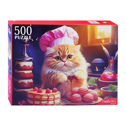 Пазлы 500 "Котик-пекарь"