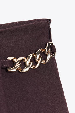 PLEATED CHAIN BERMUDA SHORTS - Zara фото 8