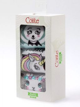 Носки жен. HAPPY 18С-227СП 3 пары - 777 ассорти