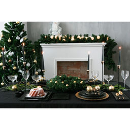 Блюдо для подачи Magistro «Pietra lunare», 33.5×24×1.5 см, фарфор, чёрное