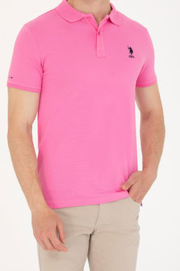Мужская розовая базовая футболка - U.s. polo assn фото 20
