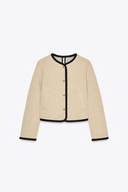 SHORT JACKET WITH TRIMS - Zara фото 5