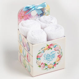 Набор декоративных махровых салфеток Этель Пасха 30х30 см-4шт, хлопок, 340 г/м2  фото 9