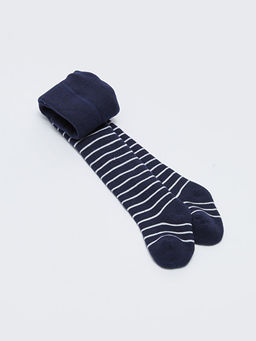 ?izgili Erkek Bebek Havlu K?lotlu ?orap