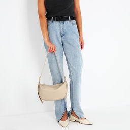 Сумка-багет на молнии, цвет бежевый - Simaland фото 6