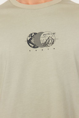 TRENDYOL MAN Siyah Oversize/Genis Kesim Bask?l? %100 Pamuklu T-Shirt TMNSS23TS00261 - Trendyolmilla фото 49