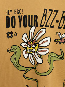 ACOOLA / Футболка детская для мальчиков Siple горчичный  фото 4