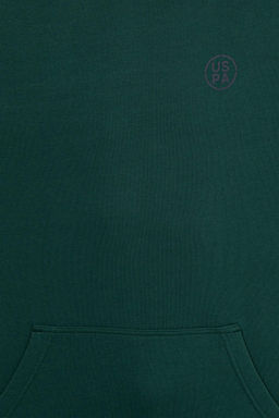 U. S. Polo Assn Мужская зеленая толстовка оверсайз с капюшоном - U.s. polo assn фото 12