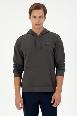 Мужской свитшот антрацитового цвета Неожиданная скидка в корзине