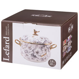 КАСТРЮЛЯ ЭМАЛИРОВАННАЯ LEFARD С КРЫШКОЙ 3,8Л, ДИА.20СМ ПОДХОДИТ ДЛЯ ИНДУКЦИОН.ПЛ  фото 4