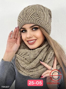 Комплект шапка и хомут