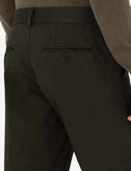 Узкие брюки из плотной ткани цвета хаки - Cacharel фото 7