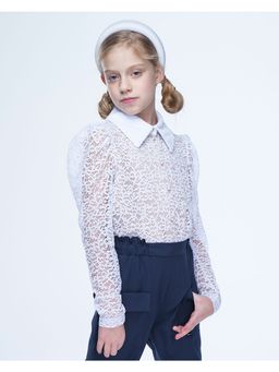 Блузка белый 212230817 - Nota bene фото 14