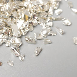 Цена за 2 шт. Декор "Стеклянная серебрянная крошка" 20 гр