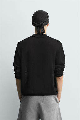 RELAXED FIT KNIT OVERSHIRT - Zara фото 3