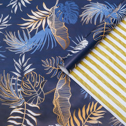 Цена за 10 шт. Бумага упаковочная глянцевая двусторонняя Тропики, 100 х 70 см