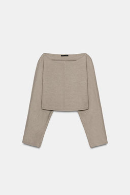 LONG SLEEVE CROP TOP - Zara фото 7