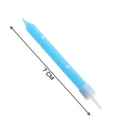 Свечи в торт Звезды, 7х0.6 см, 6 шт - Страна карнавалия фото 2