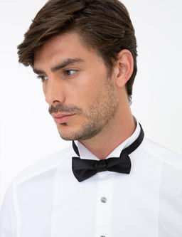 Beyaz Slim Fit Smokin G_mlek