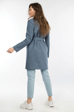 Пальто женское демисезонное(пояс) - El podio фото 3