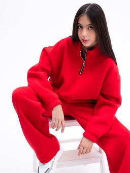 Очень теплая юбка интерсофт вместо начеса! цвет КРАСНЫЙ - Knitka wear фото 9