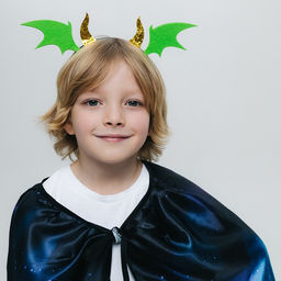 Карнавальный набор «Дракон»: плащ, ободок